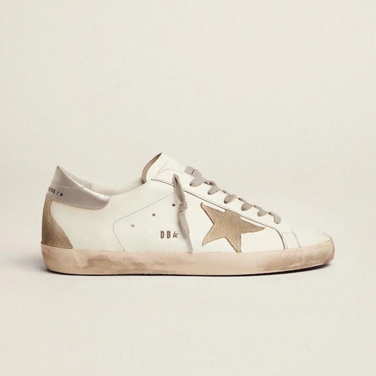 Golden Goose Superstar Distressed White with Gold Star