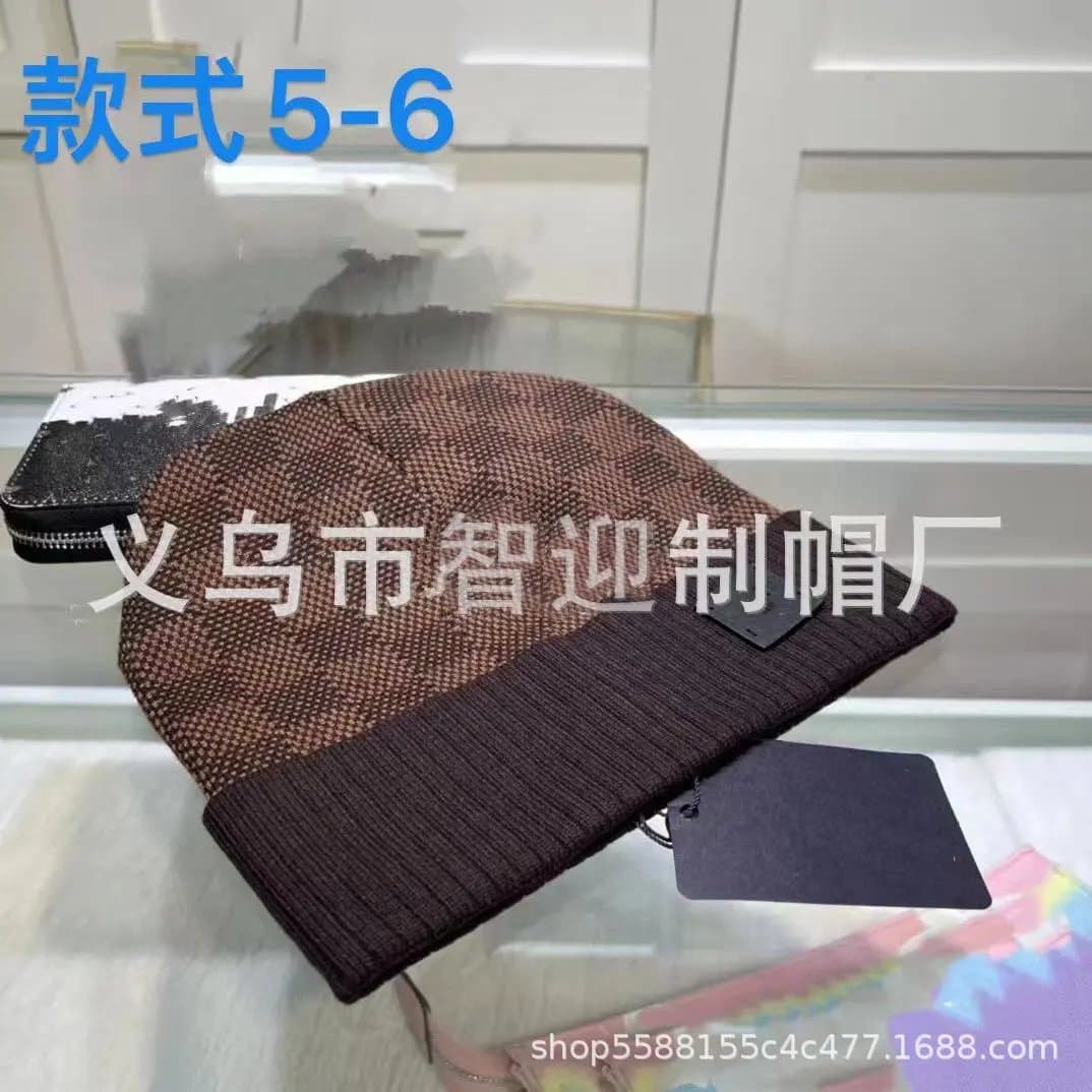 Louis Vuitton Knit Beanie Checkered Pattern