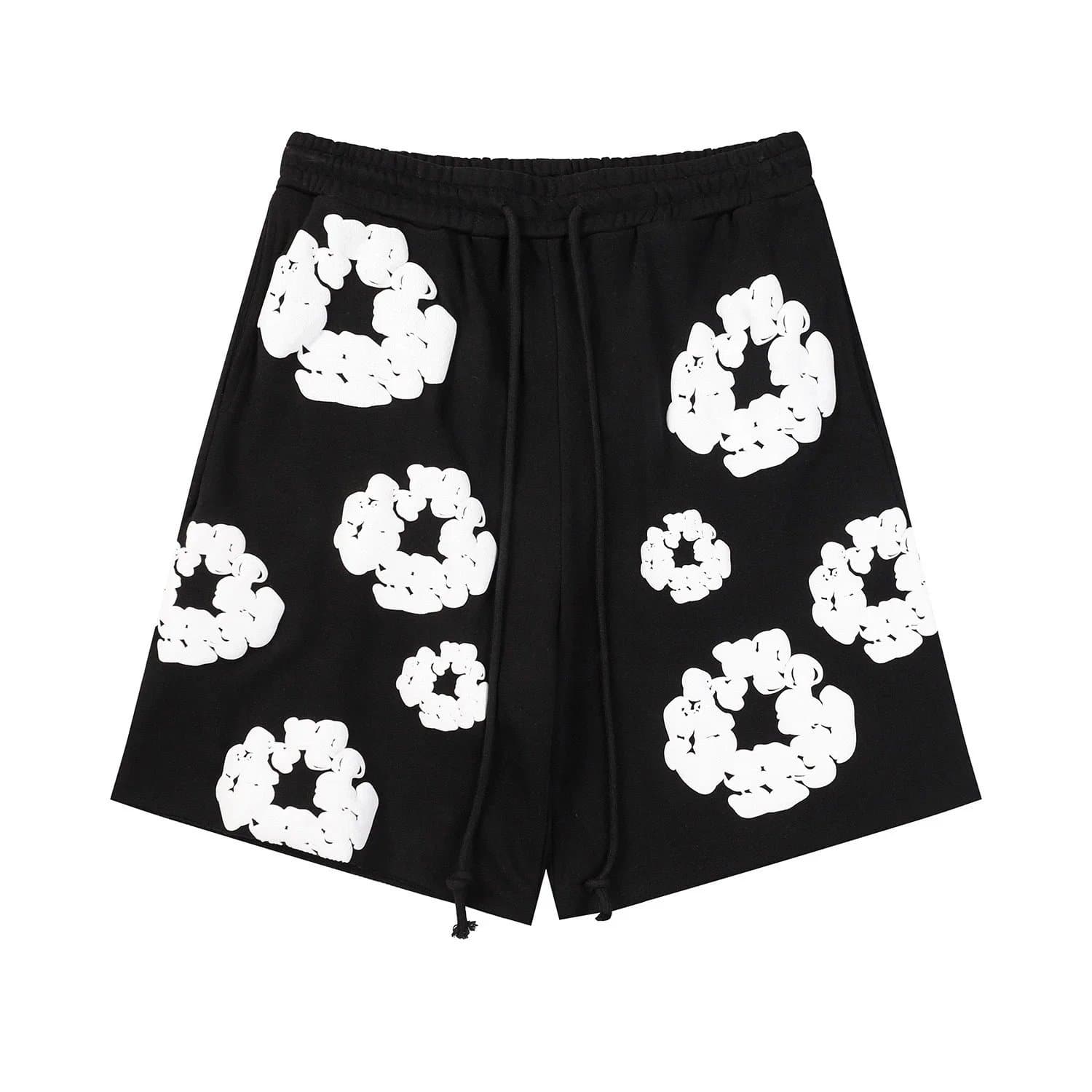 Broken Planet Cloud Print Shorts 3D Cloud Motif — 04