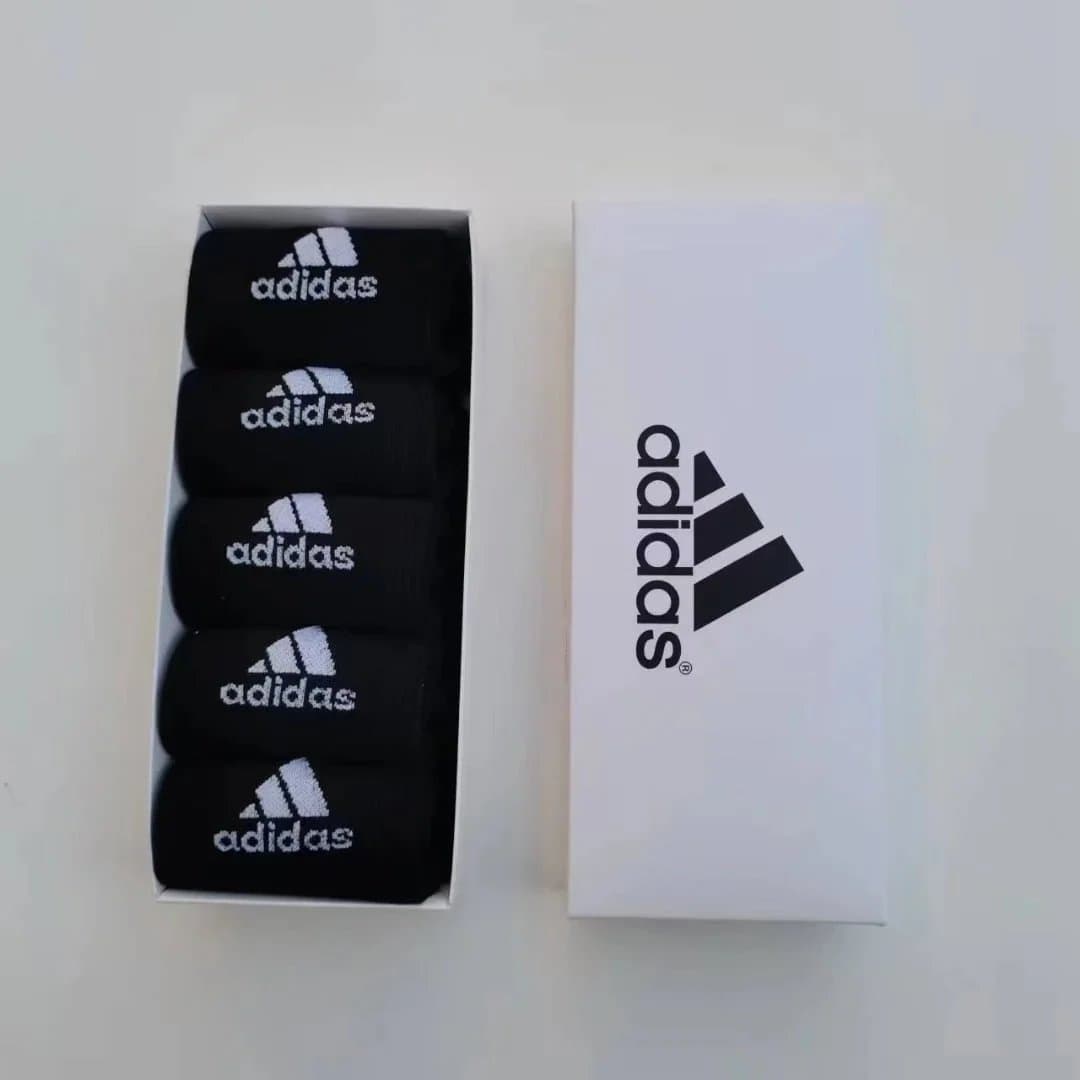 Tommy Hilfiger Crew Socks Classic Logo — Adidas短袜-五双灰色