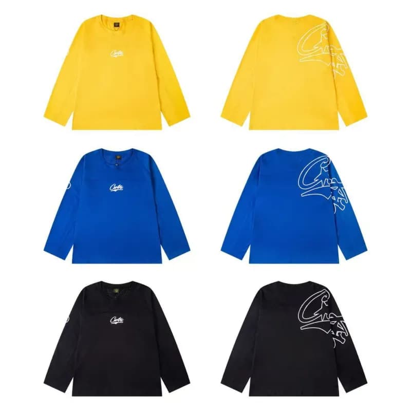 Corteiz Long Sleeve Tee CRTZ Script — c43黄色