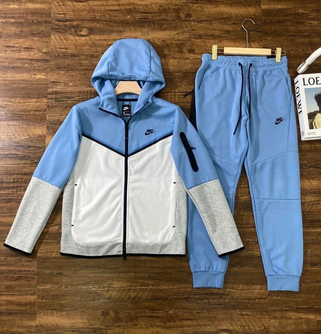 Nike Tech Fleece Joggers Black/Heather Grey — NK-10