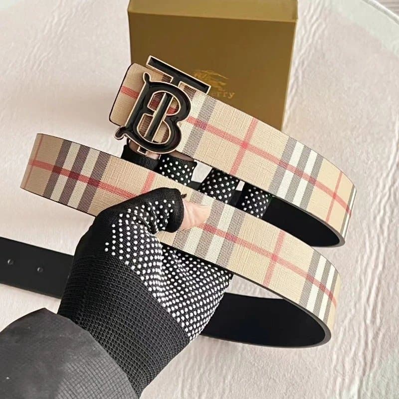 Burberry Gift Box Gold Logo — 蓝纹-黑金