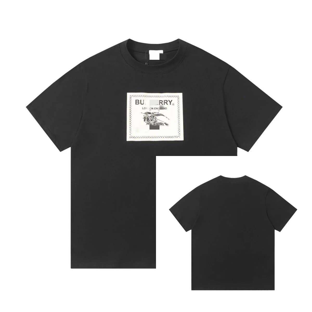 Burberry Graphic T-Shirt Equestrian Knight Print