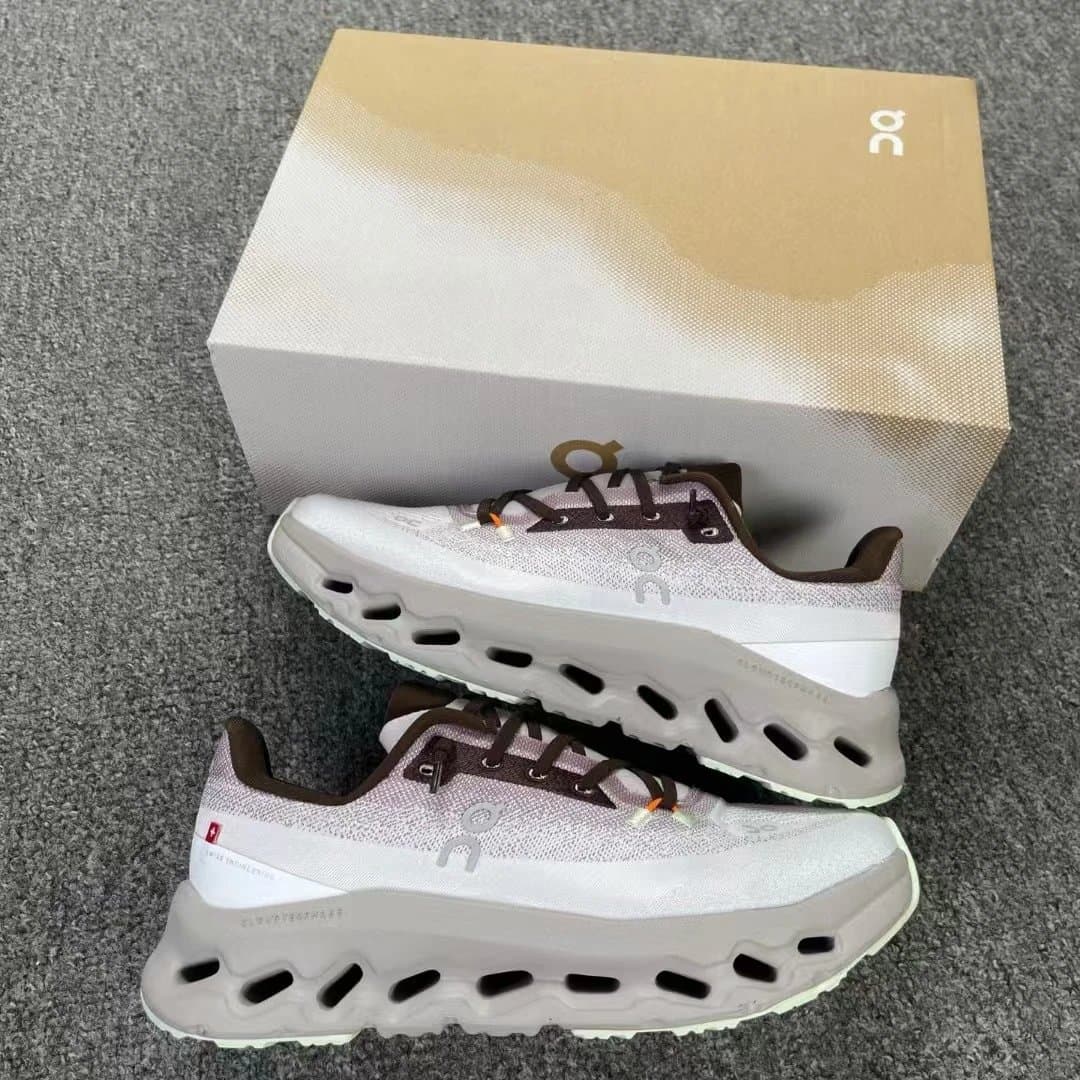 On Cloudmonster White Black — PE版本 · ON昂跑浅灰色3WE10052346