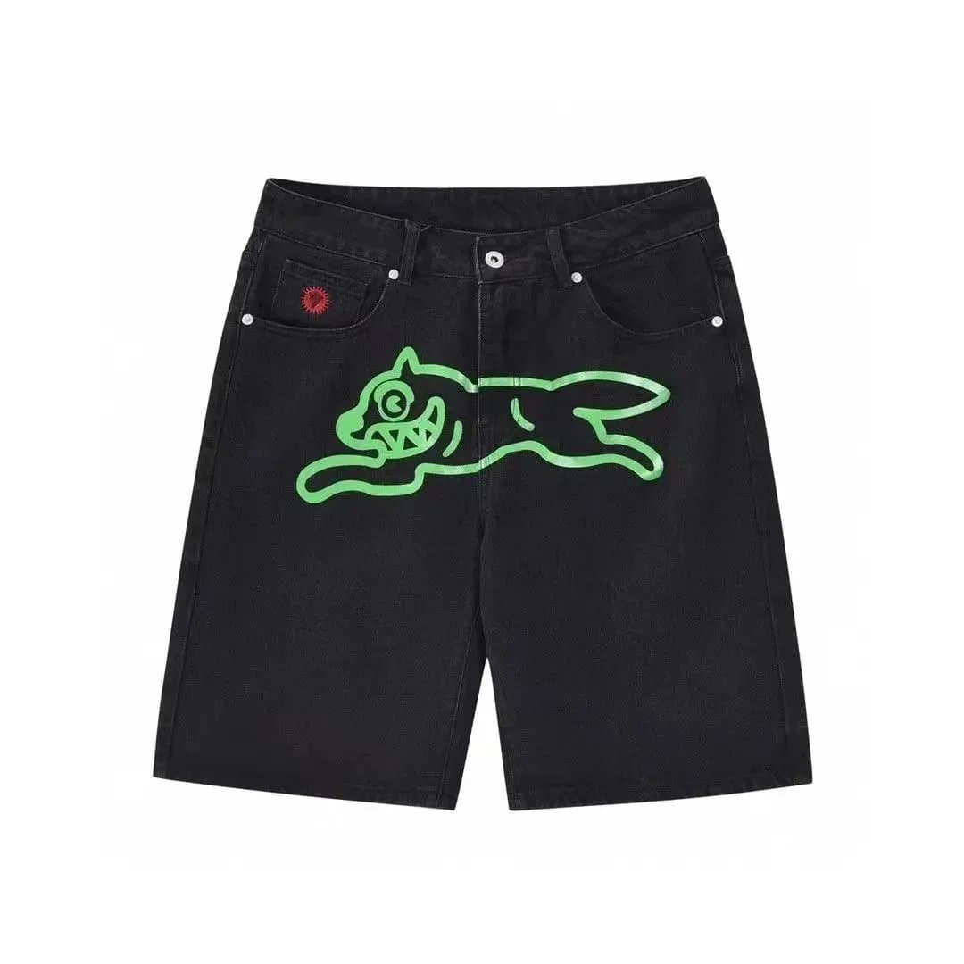 BAPE Denim Shorts Ape Head Logo