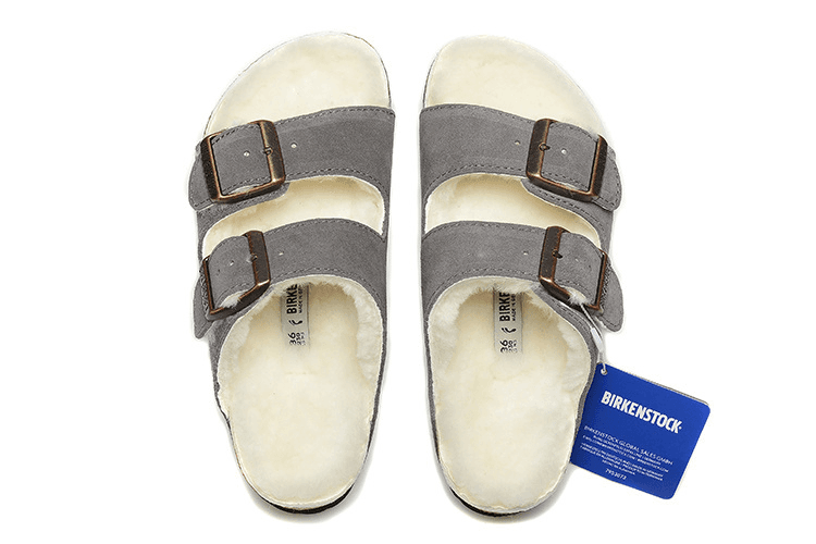 Birkenstock Boston Shearling Lined — DC版本 勃肯 · 加绒两扣深灰