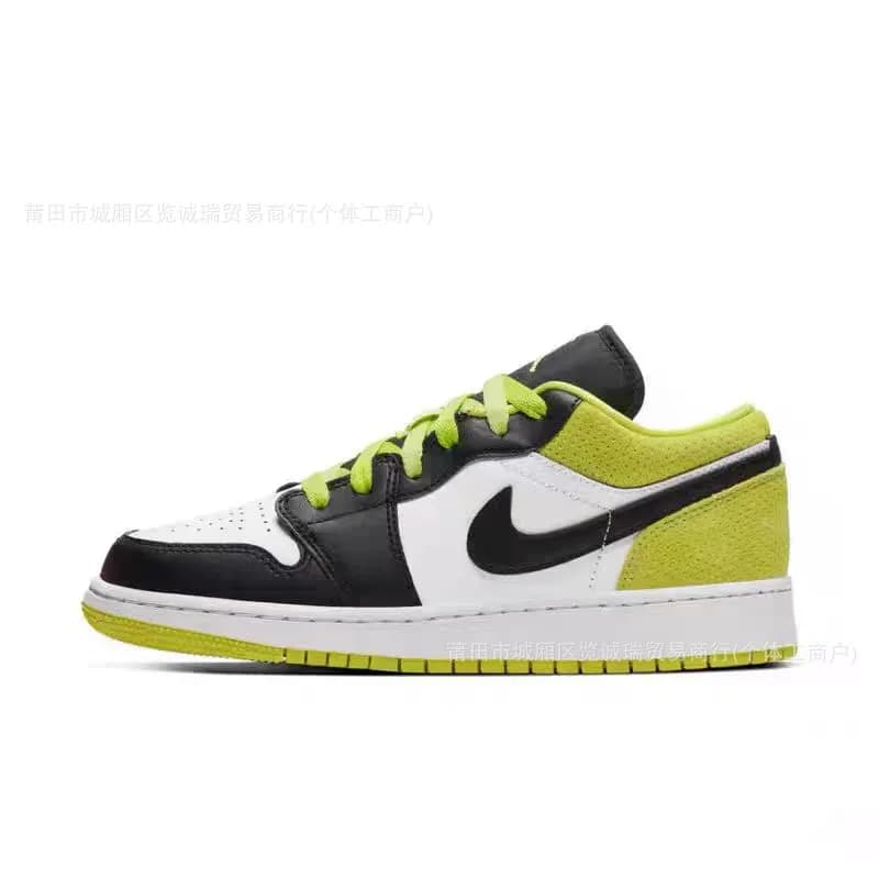 Air Jordan 1 Low Court Purple — AJ-荧光红