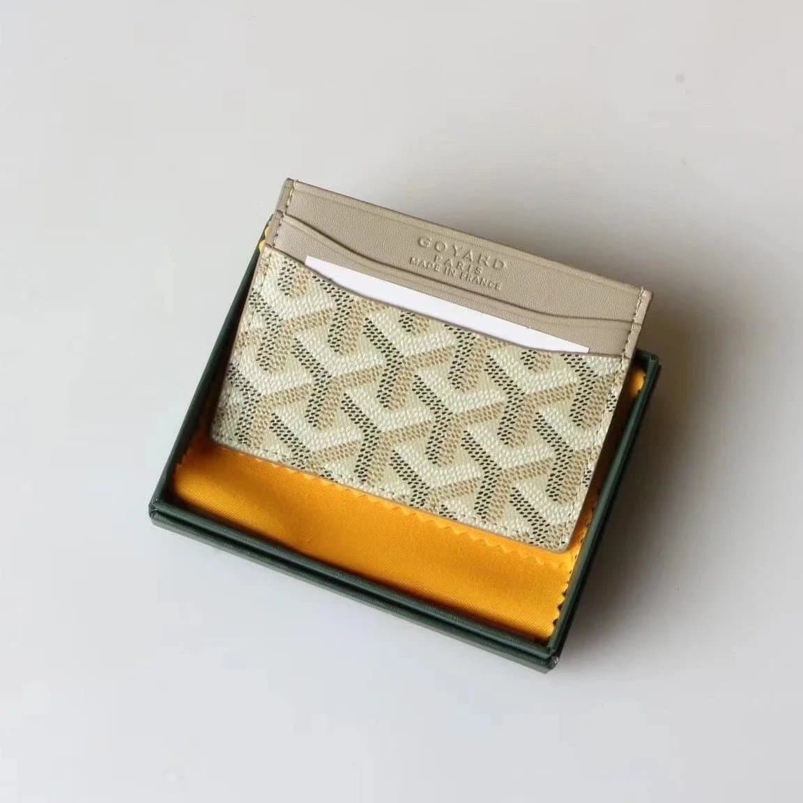 Goyard Card Holder Chevron Pattern — 8