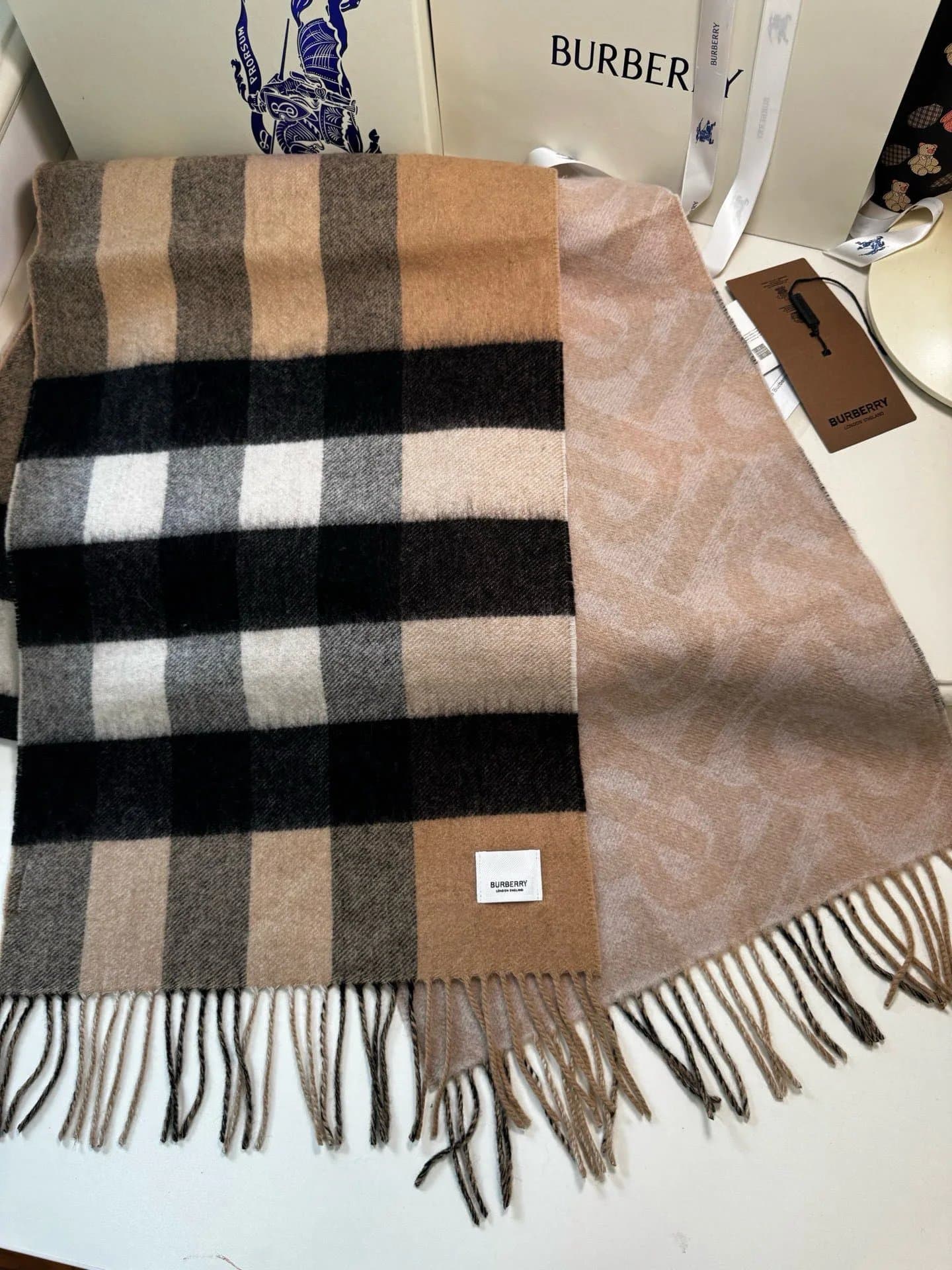 Burberry Classic Check Scarf Vintage Check