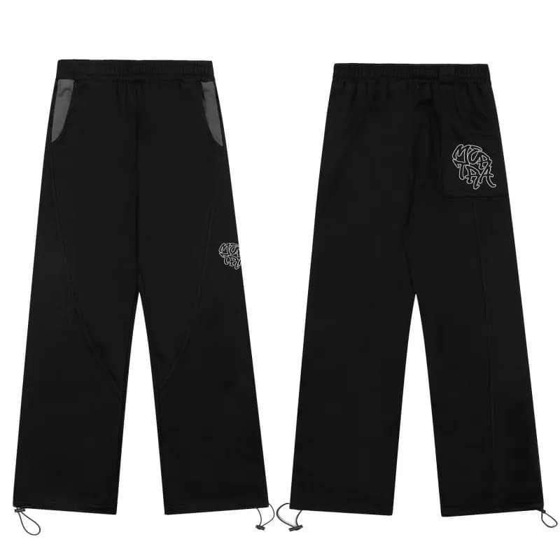 Balenciaga Track Pants Logo Embroidery — Me-P063黑色