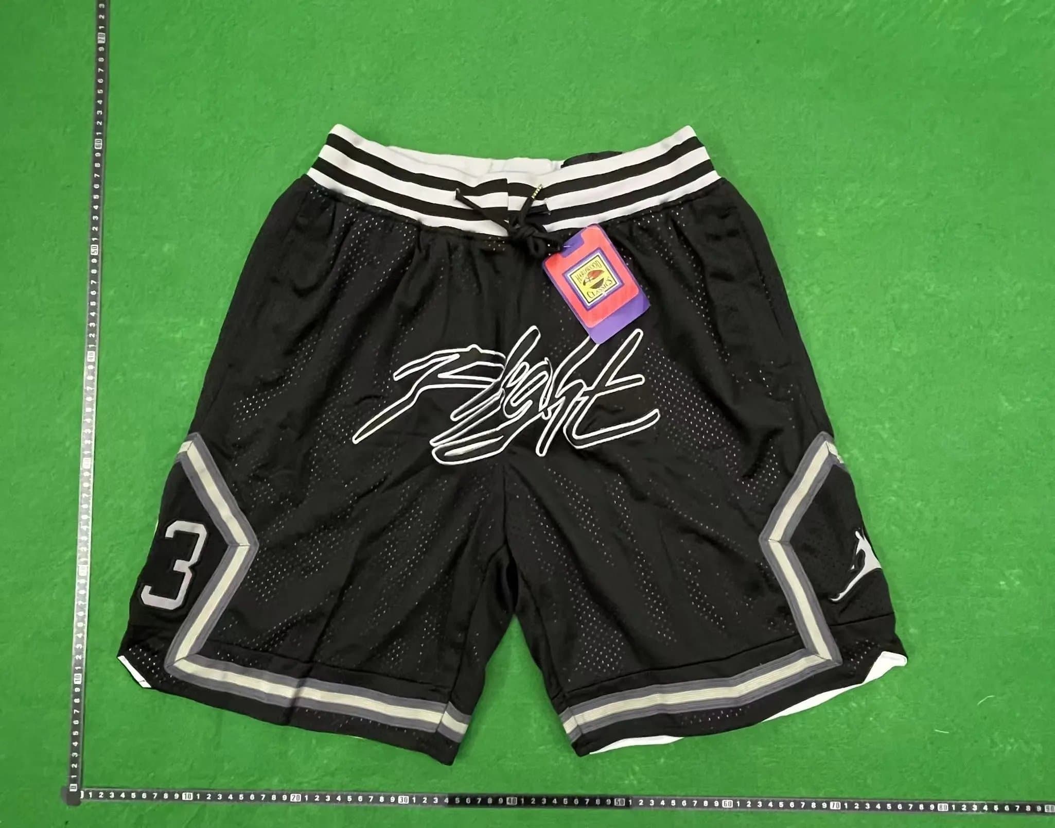 Jordan Flight Shorts Black/White/Grey