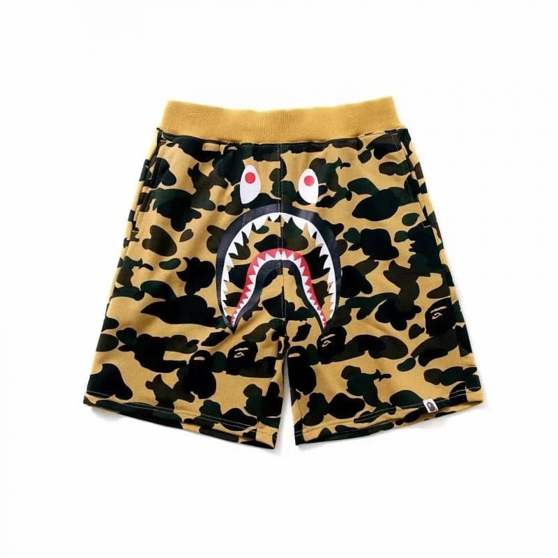 BAPE Shark Shorts Camo Split — BAPE短裤 12