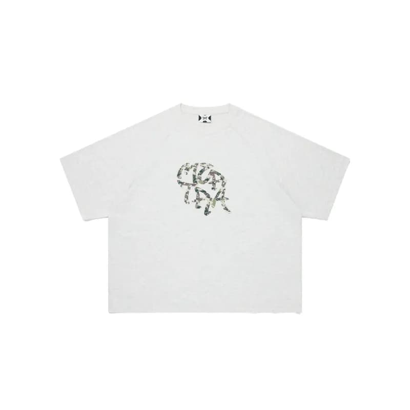 Off-White Short-Sleeve Button-Up Shirt Grid Check — M05/灰