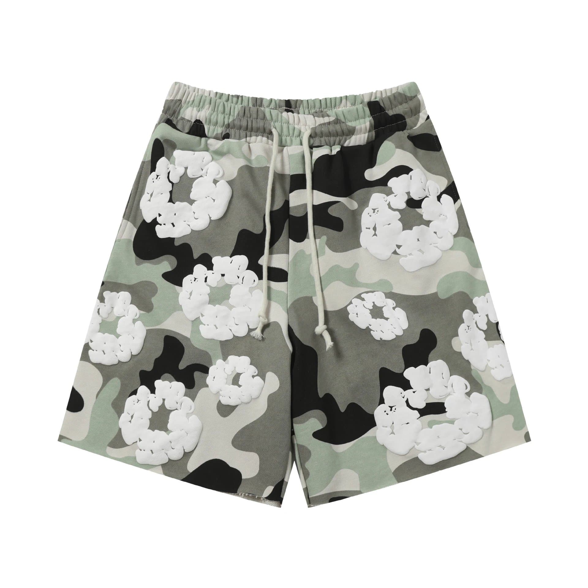 Balenciaga Cloud Shorts Cloud Print — 短裤迷彩灰