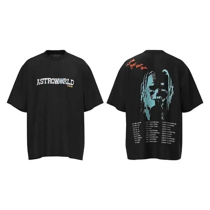 Travis Scott Astroworld Tour Tee Black Graphic