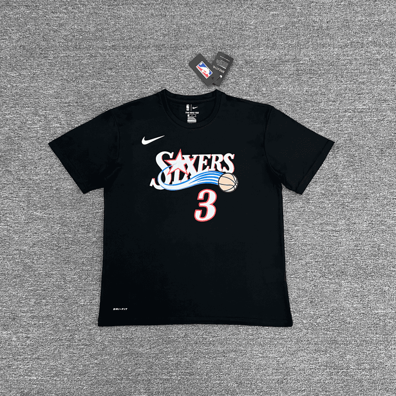 Nike × NBA Philadelphia 76ers City Edition Tee Black
