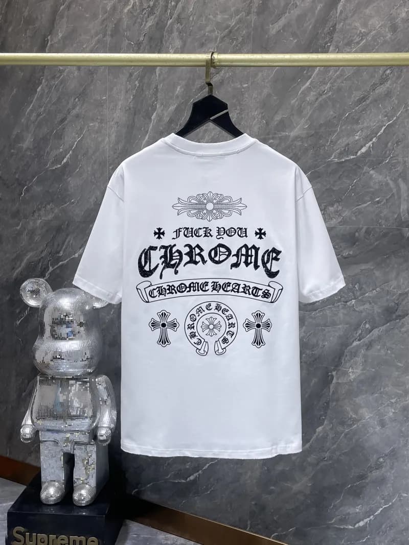 Graphic Tee Chrome Hearts Logo Print