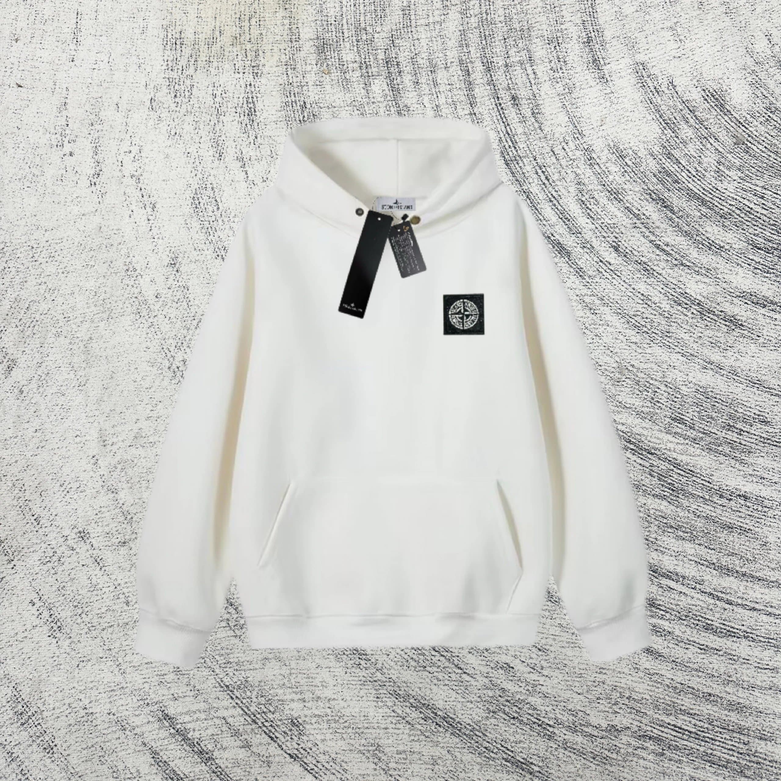 Stone Island Zip-Up Hoodie Diagonal Stripe — 0317006CC