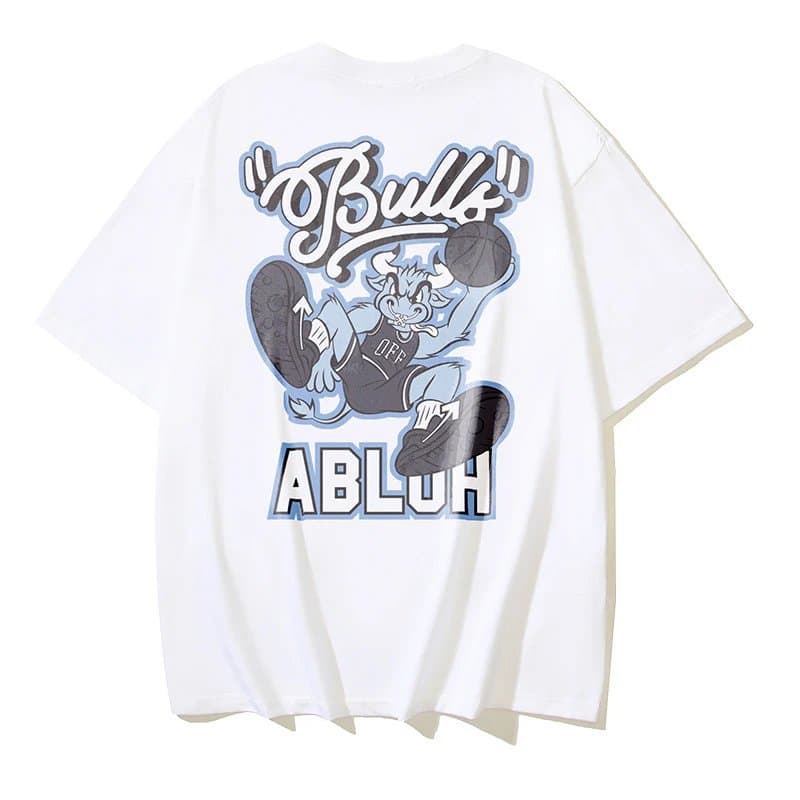 Off-White Graphic Tee Abstract Print — ym165白色