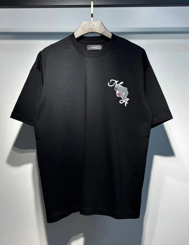 Amiri Logo T-Shirt Mesh Script — 735 black