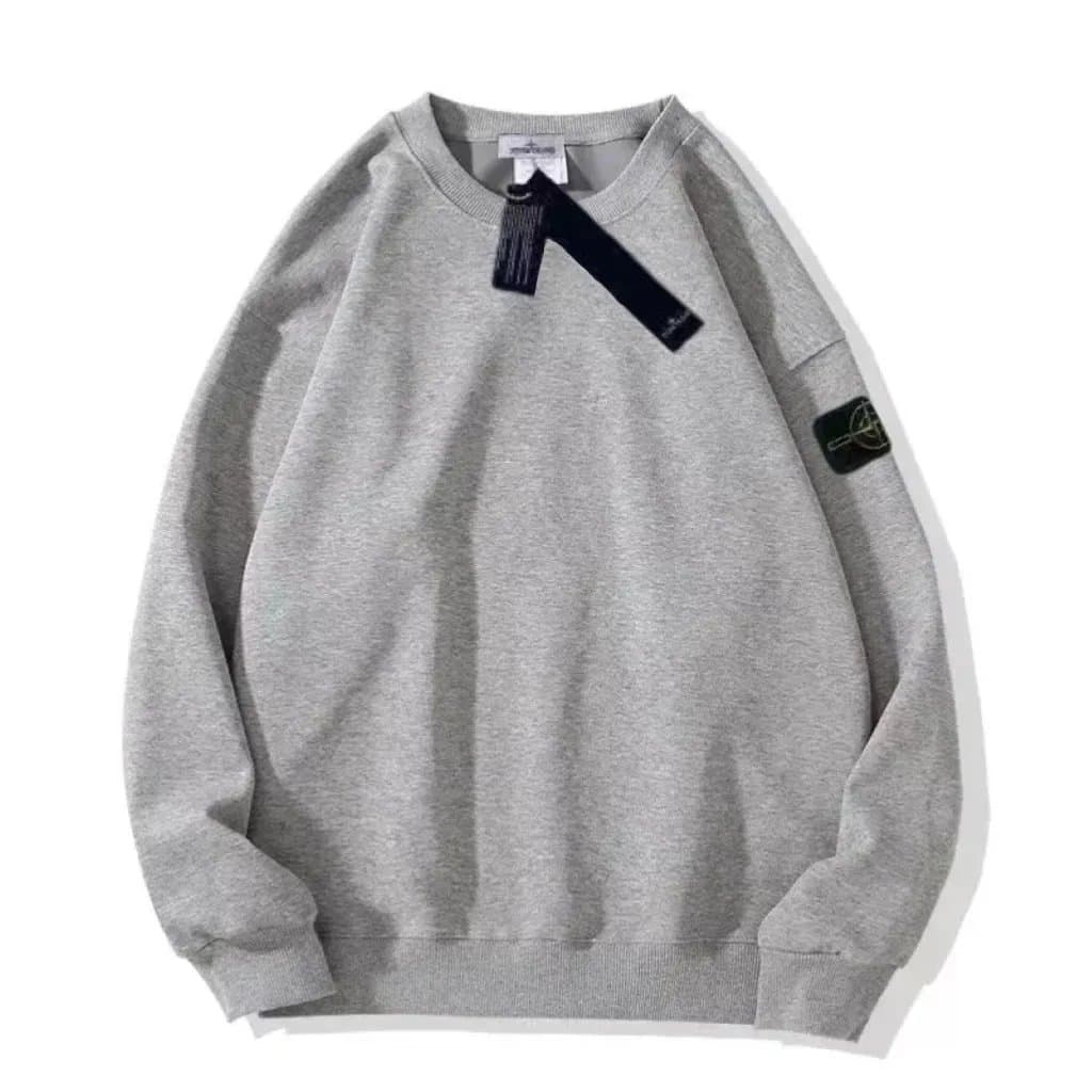 Stone Island Crewneck Sweatshirt Grey Marled