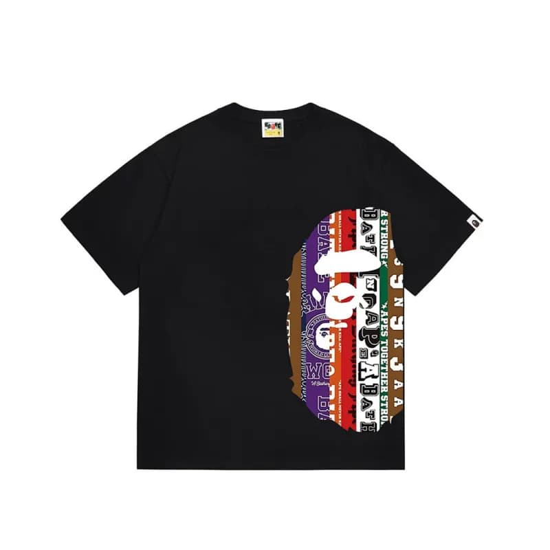 BAPE Ape Head Tee Multi-Color Camo Print — 1319黑色