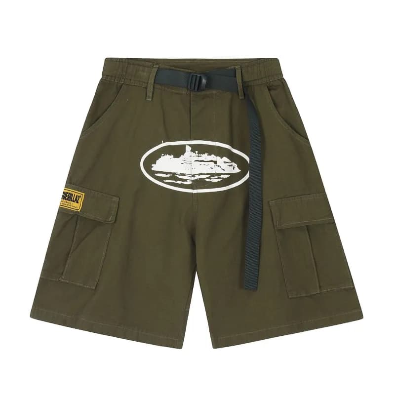 Corteiz Cargo Shorts Island Logo