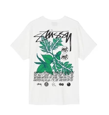 Stüssy Graphic T-Shirt Leaf Print