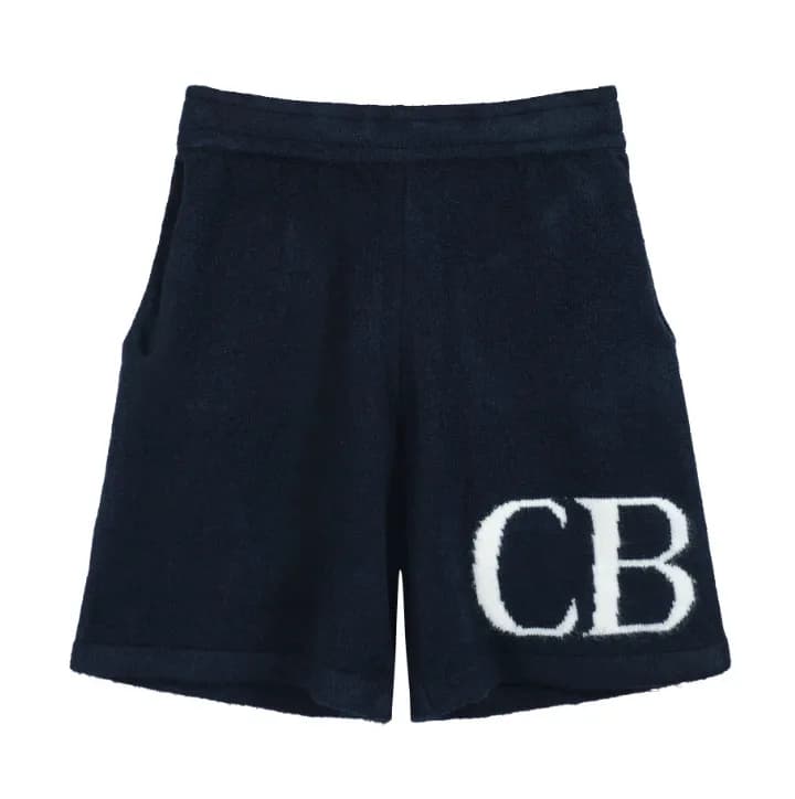 Corteiz Knit Joggers CB Logo — C7030 royal blue