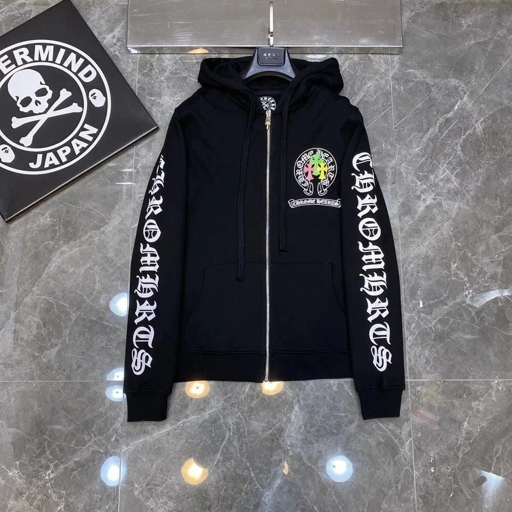 Chrome Hearts Hoodie Splatter Paint — CH-48