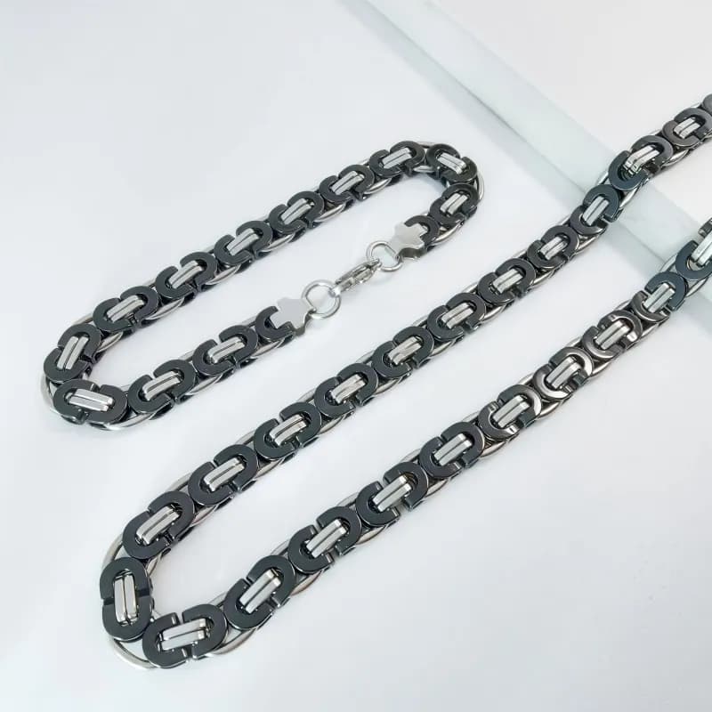 Chrome Hearts Link Chain Necklace Two-Tone