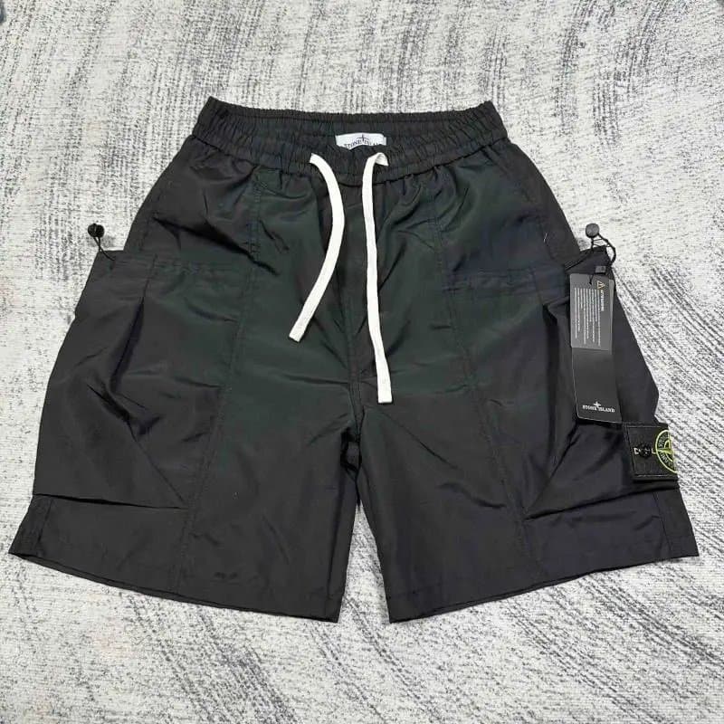 Stone Island Track Shorts Logo Patch — 1017036CC