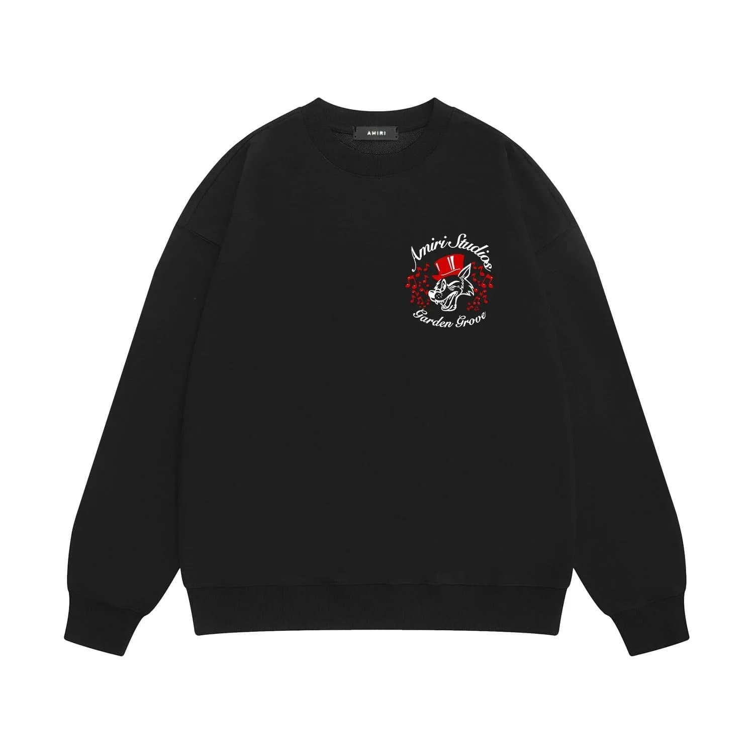 Amiri Crewneck Sweatshirt Garden Grove Wolf