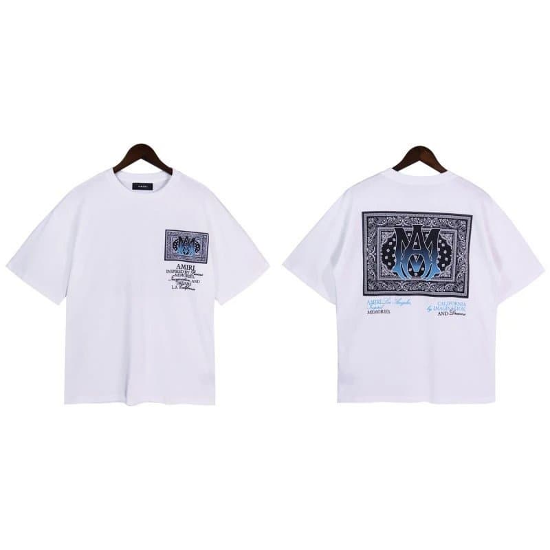 Off-White Graphic T-Shirt Amiri Script Print — 2165 白