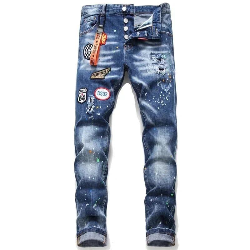 Diesel Distressed Patchwork Jeans Multi-Patch — 13