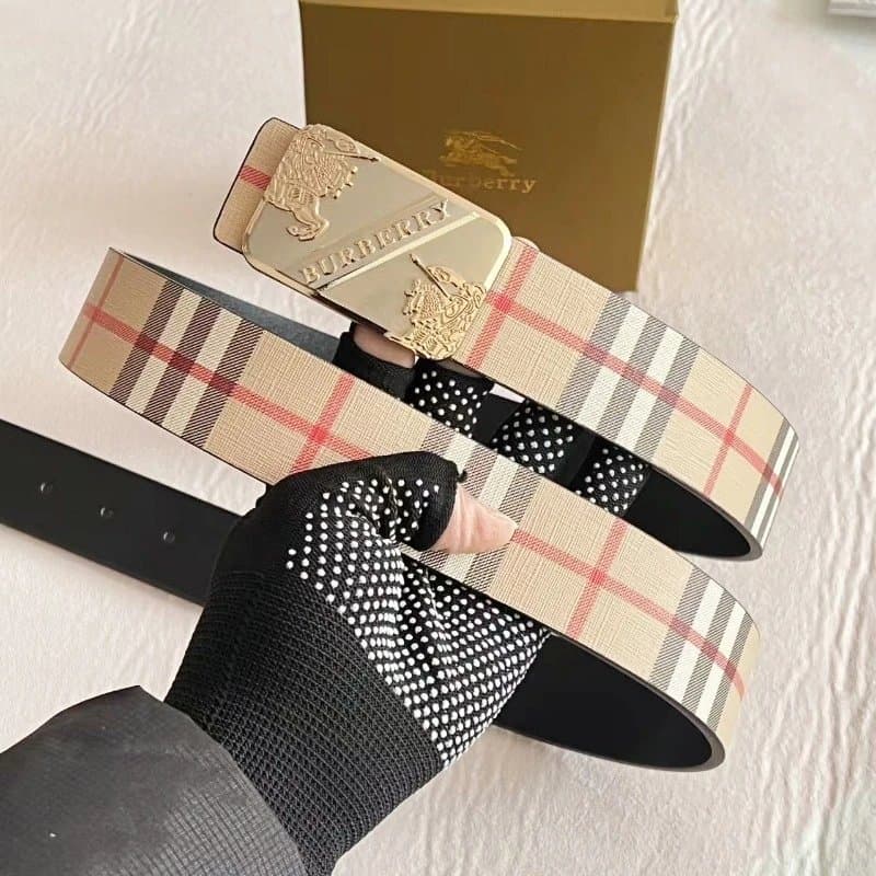 Burberry Classic Check Belt Haymarket Check