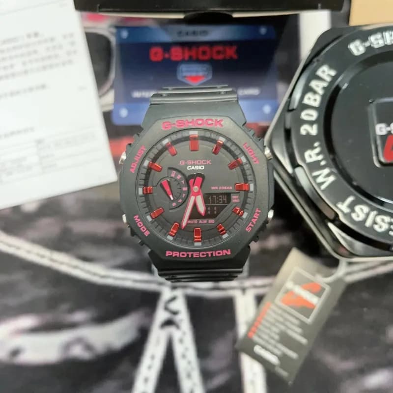 Casio G-Shock GA-2100 Black Red