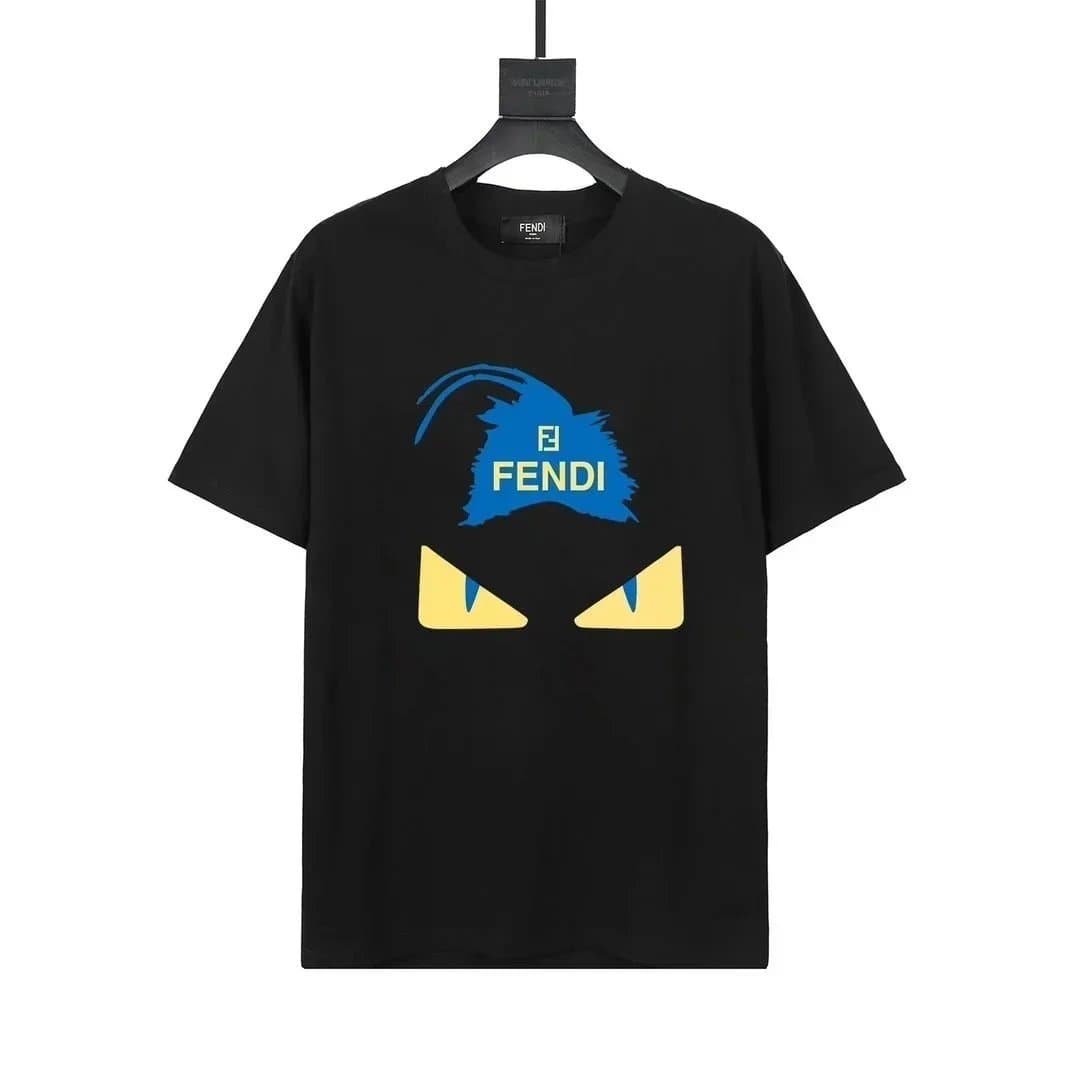 Fendi FF Logo T-Shirt Embossed Monogram — 010107020