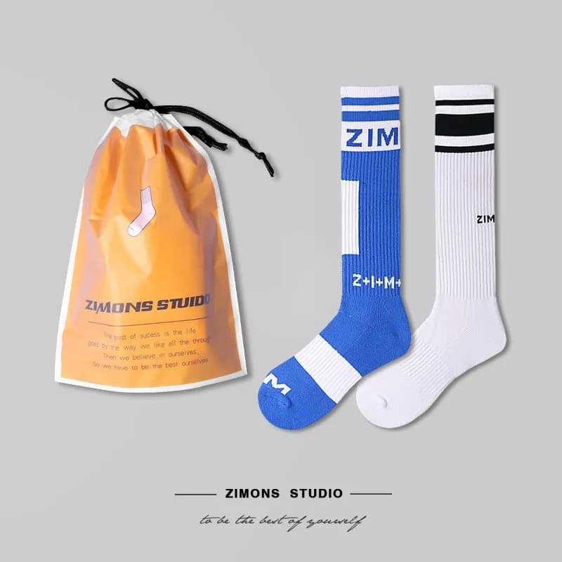 Crew Socks Z+I+M+ Logo Stripe