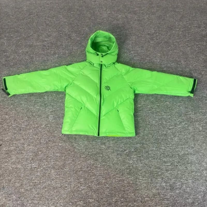 Balenciaga City Puffer Jacket Neon Green