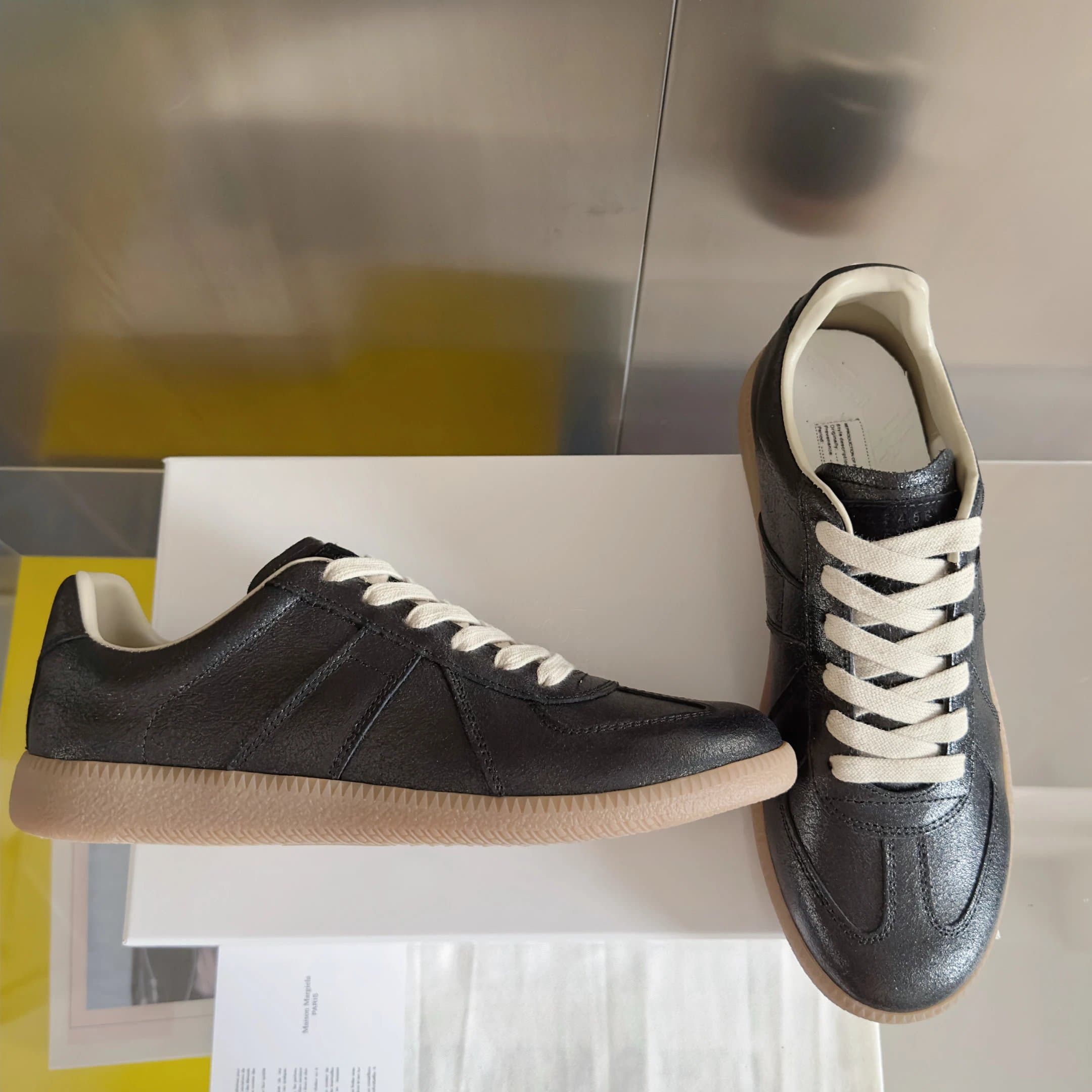 Maison Margiela Future Sneaker Black with Cream Laces