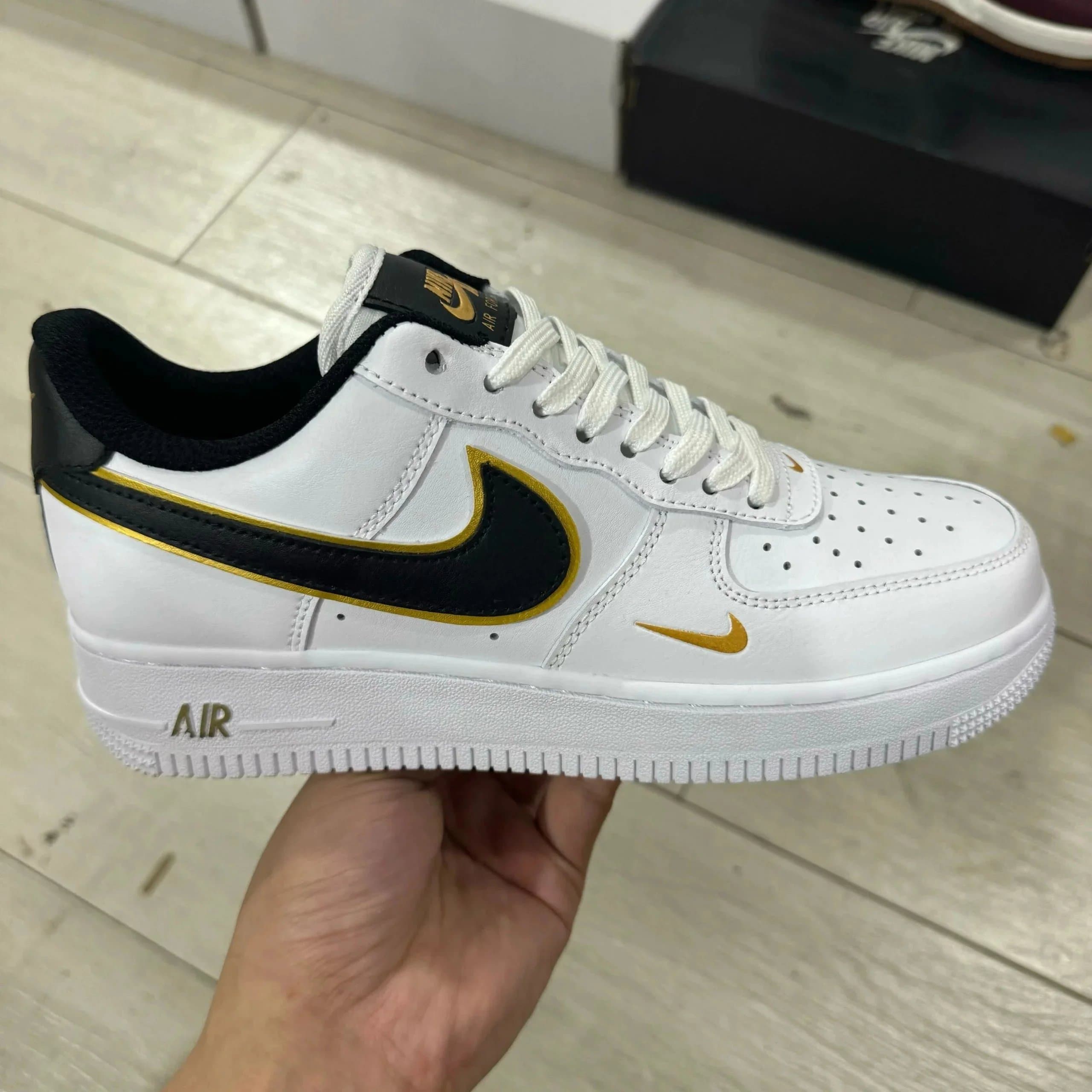 Nike Air Force 1 Low White Black Gold