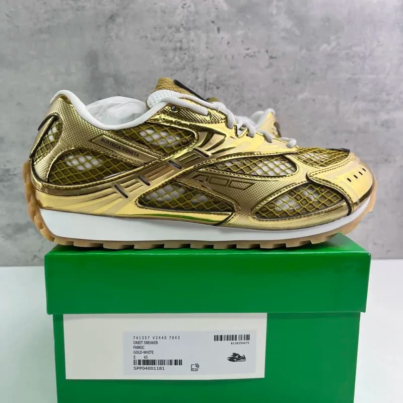 Bottega Veneta Orbit Sneaker Gold-White