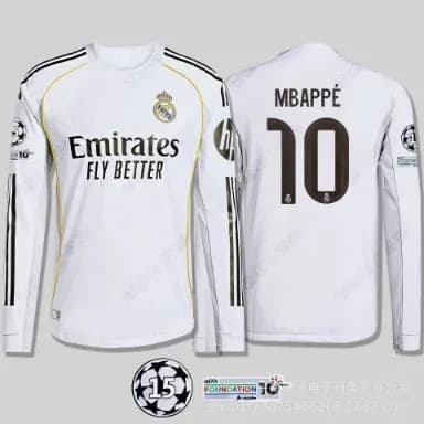 Adidas Real Madrid Home Jersey Mbappé 10