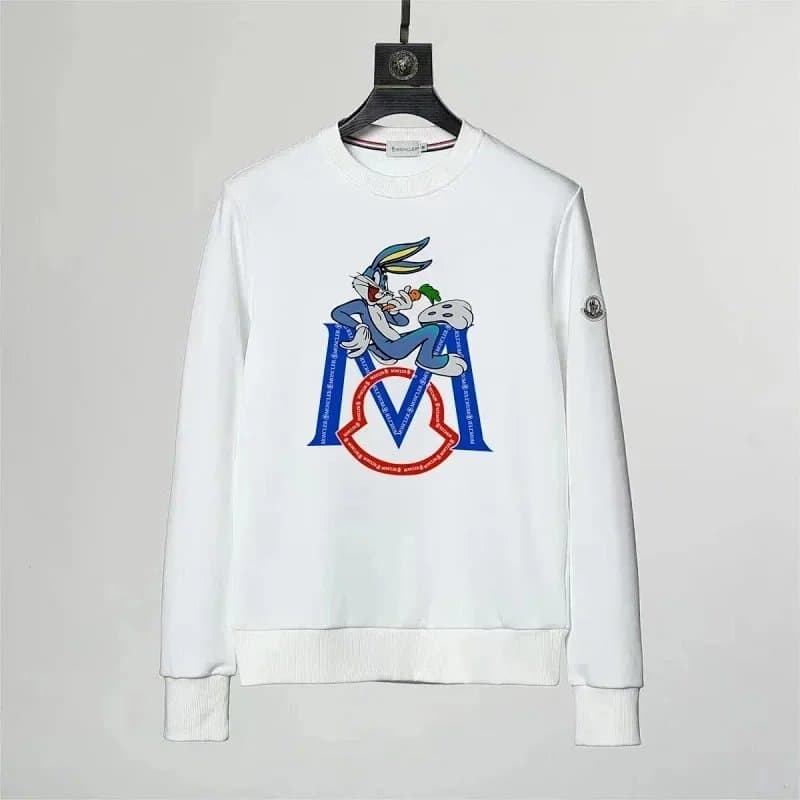 Moncler Crewneck Sweatshirt Bugs Bunny Logo Print