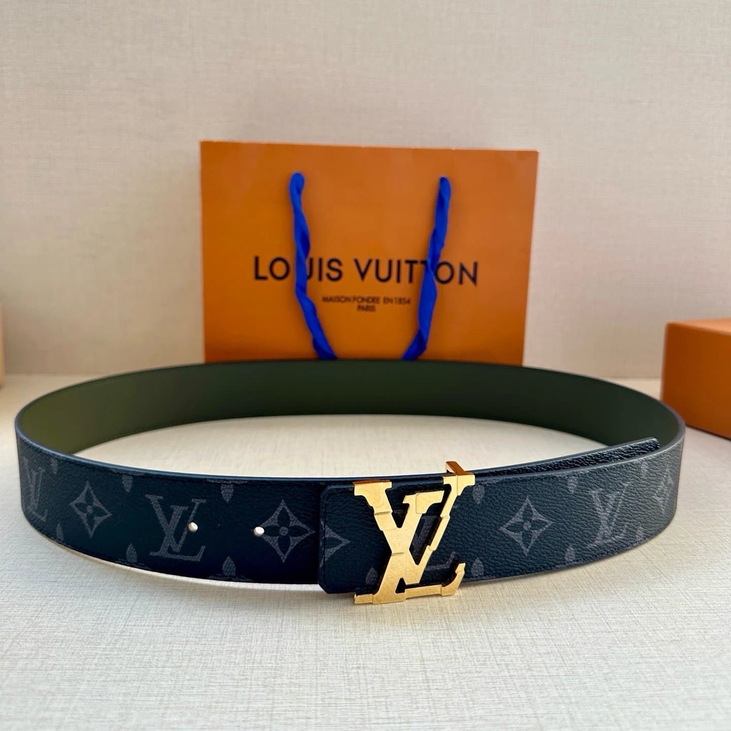 Louis Vuitton LV Initiales Belt Monogram Eclipse