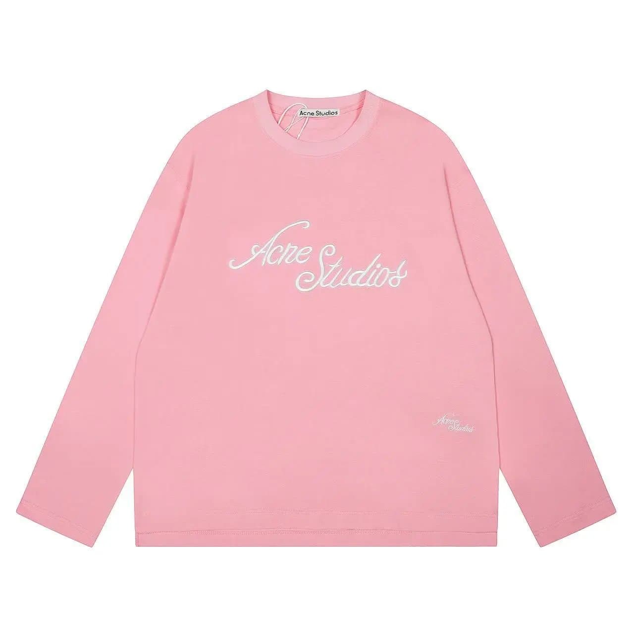 Acne Studios Long-Sleeve Crewneck Script Logo — 11