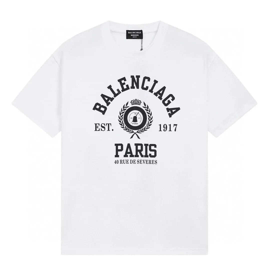 Balenciaga Logo T-Shirt Black Script — 4