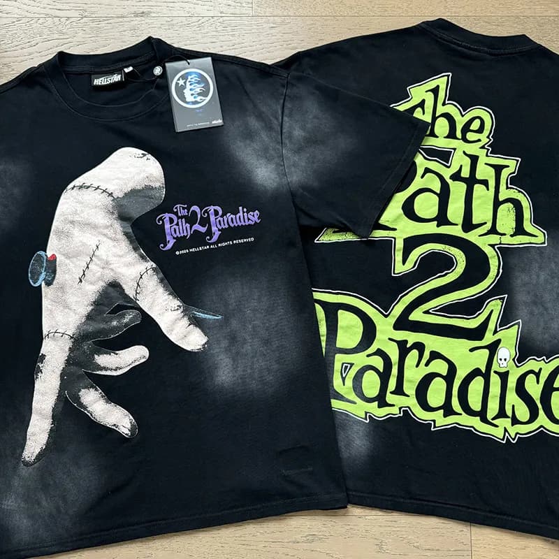 Hellstar The Path 2 Paradise Tee Stitched Hand Graphic